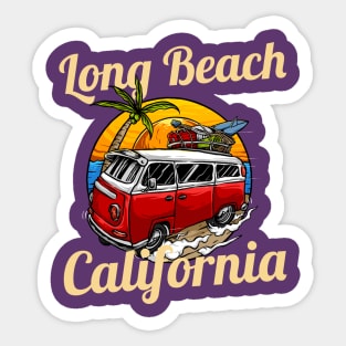 Vintage Long Beach California Sticker